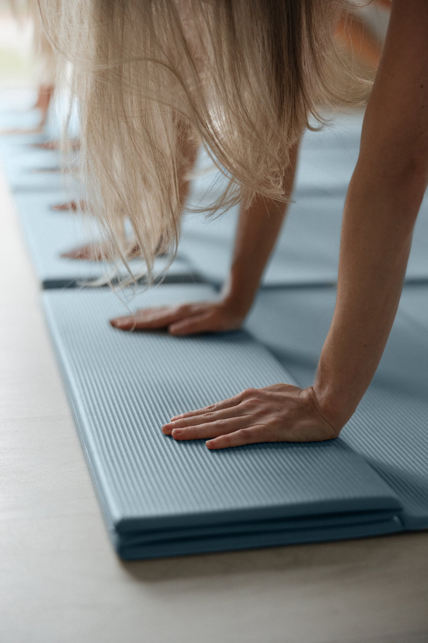 ECO-FRIENDLY DUSTY BLUE BÖJA MAT